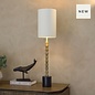 Artemis Table Lamp - Brass and Black with Opal Shade