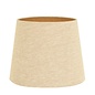 Lapis Table Lamp -  Alabaster and Bronze with Linen Mix Shade