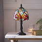 Lorette — Tiffany Style Mini Table Lamp — Stained Glass — 15cm