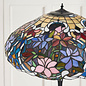 Sullivan — Tiffany Style Floor Lamp — Stained Glass — Satin Black — 56cm