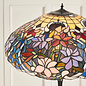 Sullivan — Tiffany Style Floor Lamp — Stained Glass — Satin Black — 56cm