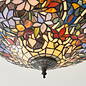 Sullivan — Tiffany Style Semi Flush Ceiling Light — Stained Glass — 40cm