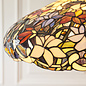 Sullivan Large Tiffany Style Pendant Light — Floral Stained Glass