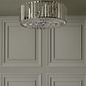 Laura Ashley Fernhurst 4 Light Semi-Flush Crystal and Antique Brass Ceiling Light