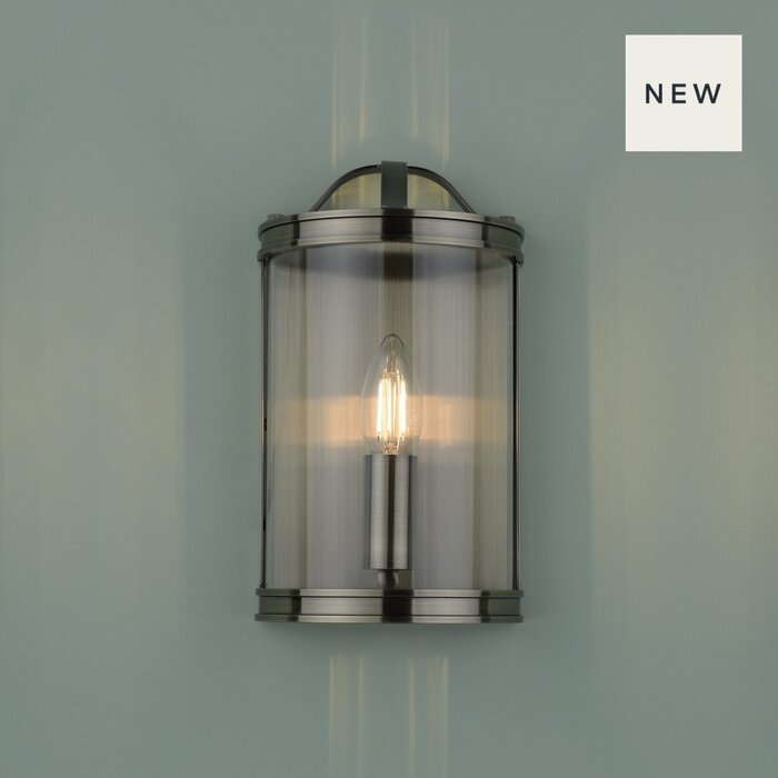 Laura Ashley Harrington Wall Light – Antique Brass and Glass