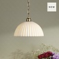 Laura Ashley Durford Large Pendant Light – Matt Antique Brass and White Ceramic