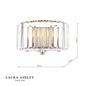 Laura Ashley Fernhurst Wall Light – Crystal and Antique Brass