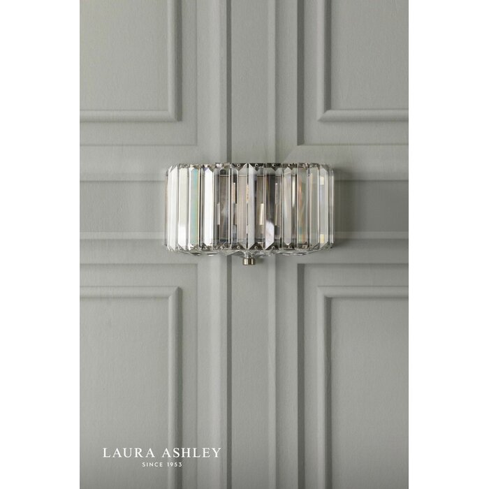 Laura Ashley Fernhurst Wall Light – Crystal and Antique Brass