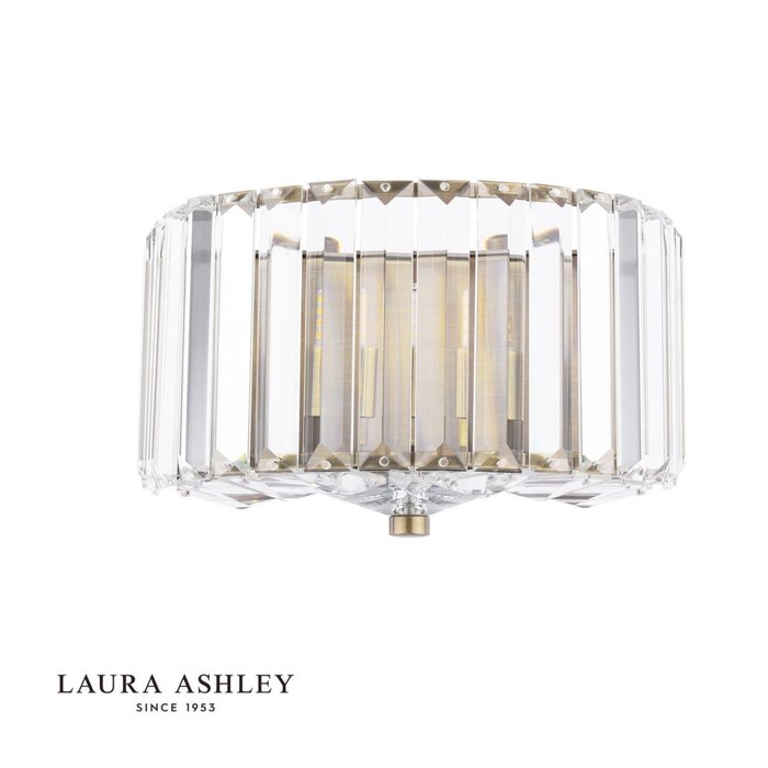 Laura Ashley Fernhurst Wall Light – Crystal and Antique Brass