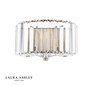 Laura Ashley Fernhurst Wall Light – Crystal and Antique Brass