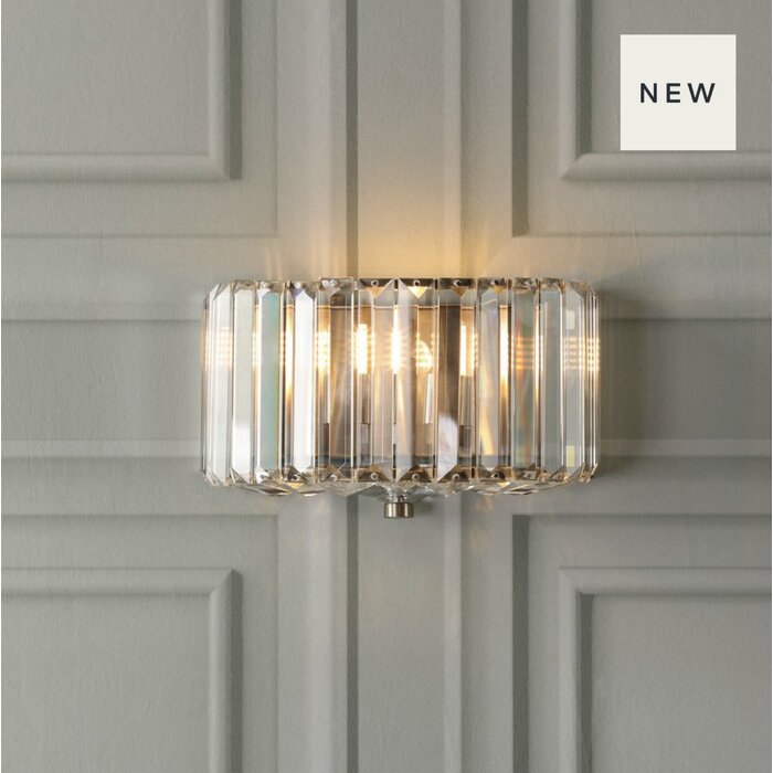 Laura Ashley Fernhurst Wall Light – Crystal and Antique Brass