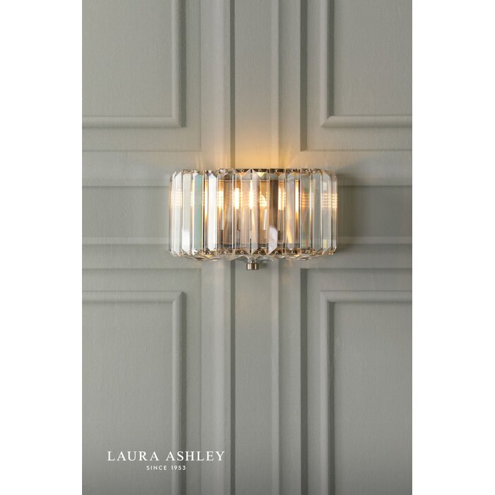 Laura Ashley Fernhurst Wall Light – Crystal and Antique Brass