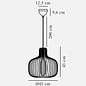Alder – Scandi Wood Pendant Light – Natural – 43cm