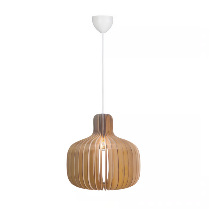 Alder – Scandi Wood Pendant Light – Natural – 43cm