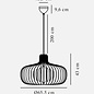 Alder – Large Scandi Wood Pendant Light – Natural – 65cm