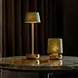 Noble Firefly - Rechargeable Cordless Table Lamp - Gold & Emerald Linen