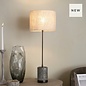 Jasper Table Lamp - Bronze with Natural Linen Drum Shade
