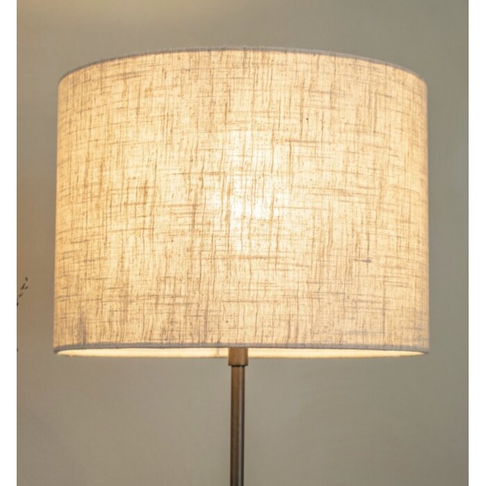 Jasper Table Lamp - Bronze with Natural Linen Drum Shade