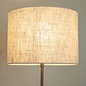 Jasper Table Lamp - Bronze with Natural Linen Drum Shade