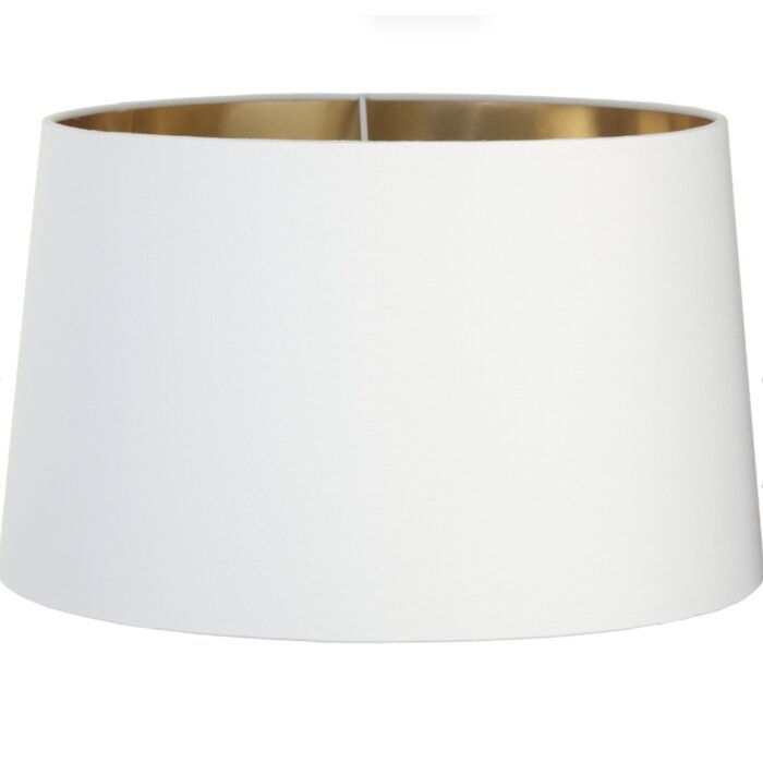 Luna Table Lamp -  Frosted Black Glass and  Nickel with Opal Shade with Gold Lining