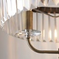 Pickering - Art Deco Crystal Floor Lamp - Antique Brass