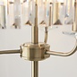 Pickering - Art Deco Crystal Floor Lamp - Antique Brass