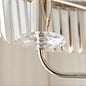 Pickering - Art Deco Crystal Floor Lamp - Bright Nickel