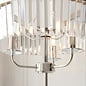 Pickering - Art Deco Crystal Floor Lamp - Bright Nickel