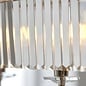Pickering - Art Deco  Linear Chandelier Pendant - Clear Cut Glass & Bright Nickel