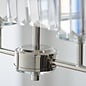 Pickering - Art Deco  Linear Chandelier Pendant - Clear Cut Glass & Bright Nickel
