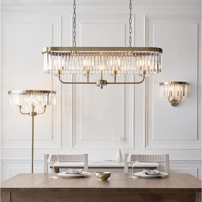 Pickering - Art Deco Wall Light - Clear Cut Glass & Antique Brass