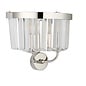 Pickering - Art Deco Wall Light - Clear Cut Glass & Bright Nickel