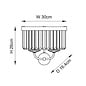 Pickering - Art Deco Wall Light - Clear Cut Glass & Bright Nickel