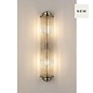 Tai - Large Two Light Wall Light with Glass Rods - Antique Brass