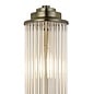 Tai - Large Two Light Wall Light with Glass Rods - Antique Brass