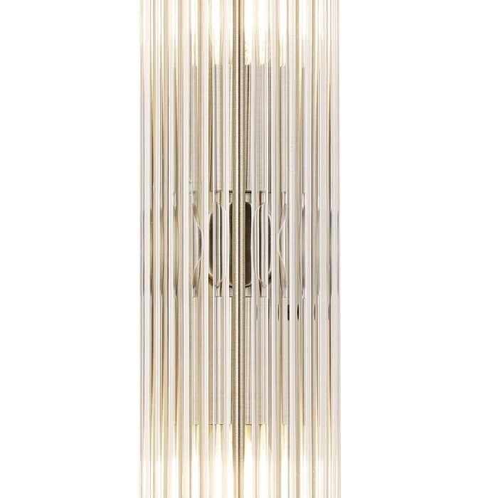 Tai - Large Two Light Wall Light with Glass Rods - Antique Brass