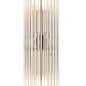 Tai - Large Two Light Wall Light with Glass Rods - Antique Brass