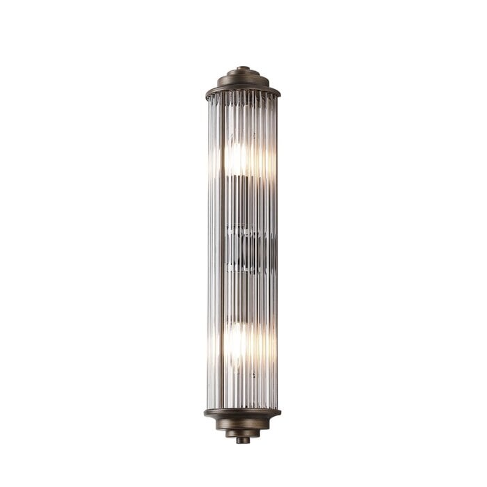 Tai - Large Two Light Wall Light with Glass Rods - Bronze