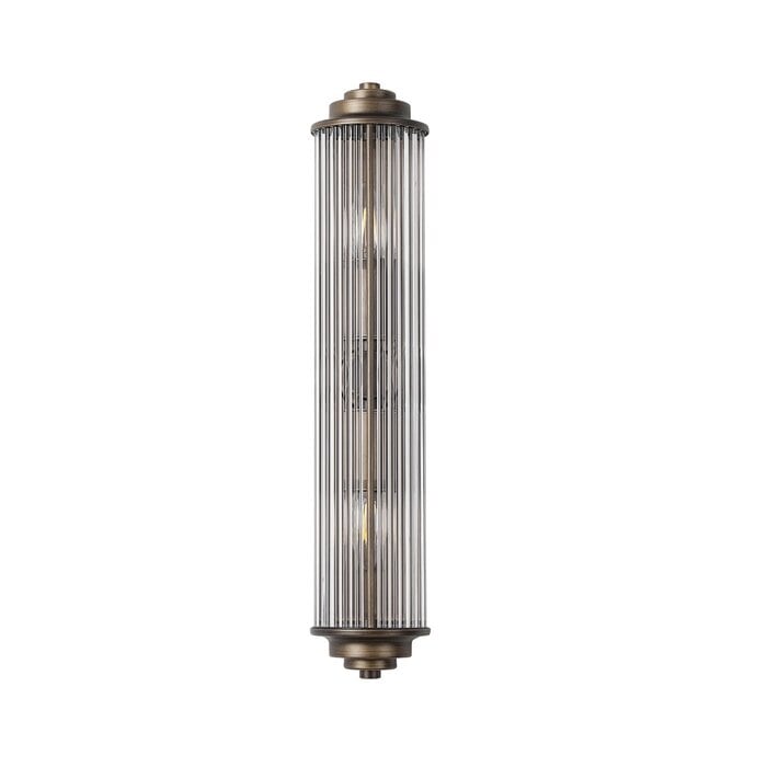 Tai - Large Two Light Wall Light with Glass Rods - Bronze