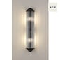 Tai - Large Two Light Wall Light with Glass Rods - Black