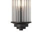 Tai - Large Two Light Wall Light with Glass Rods - Black