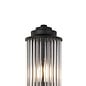 Tai - Large Two Light Wall Light with Glass Rods - Black