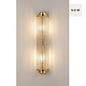 Tai - Large Two Light Wall Light with Glass Rods - Gold
