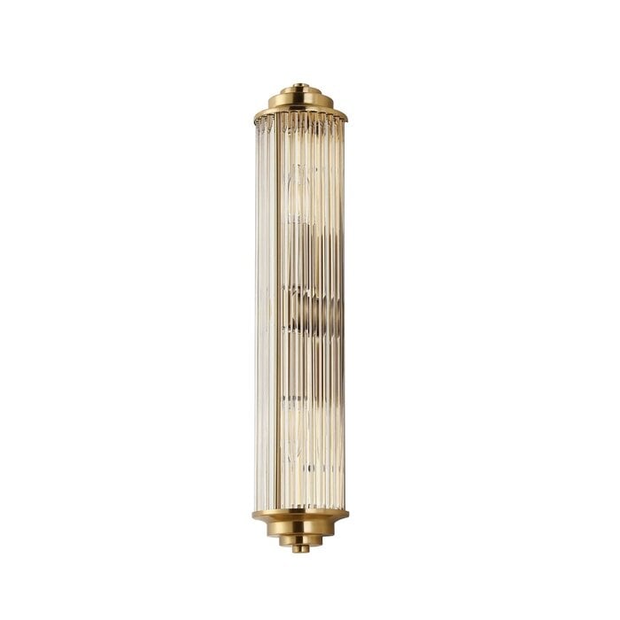 Tai - Large Two Light Wall Light with Glass Rods - Gold