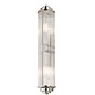 Tai - Large Two Light Wall Light with Glass Rods - Polished Nickel