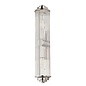 Tai - Large Two Light Wall Light with Glass Rods - Polished Nickel