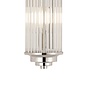 Tai - Large Two Light Wall Light with Glass Rods - Polished Nickel