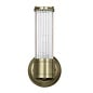 Tai - Single Light Wall Light with Glass Rods - Antique Brass