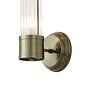 Tai - Single Light Wall Light with Glass Rods - Antique Brass