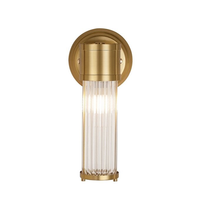Tai - Single Light Wall Light with Glass Rods - Gold